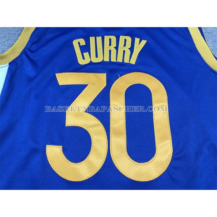 Maillot Golden State Warriors Stephen Curry NO 30 Icon 2022-23 Bleu